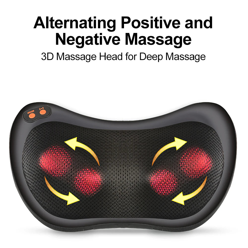 3-Speed Heating Neck Massage Pillow