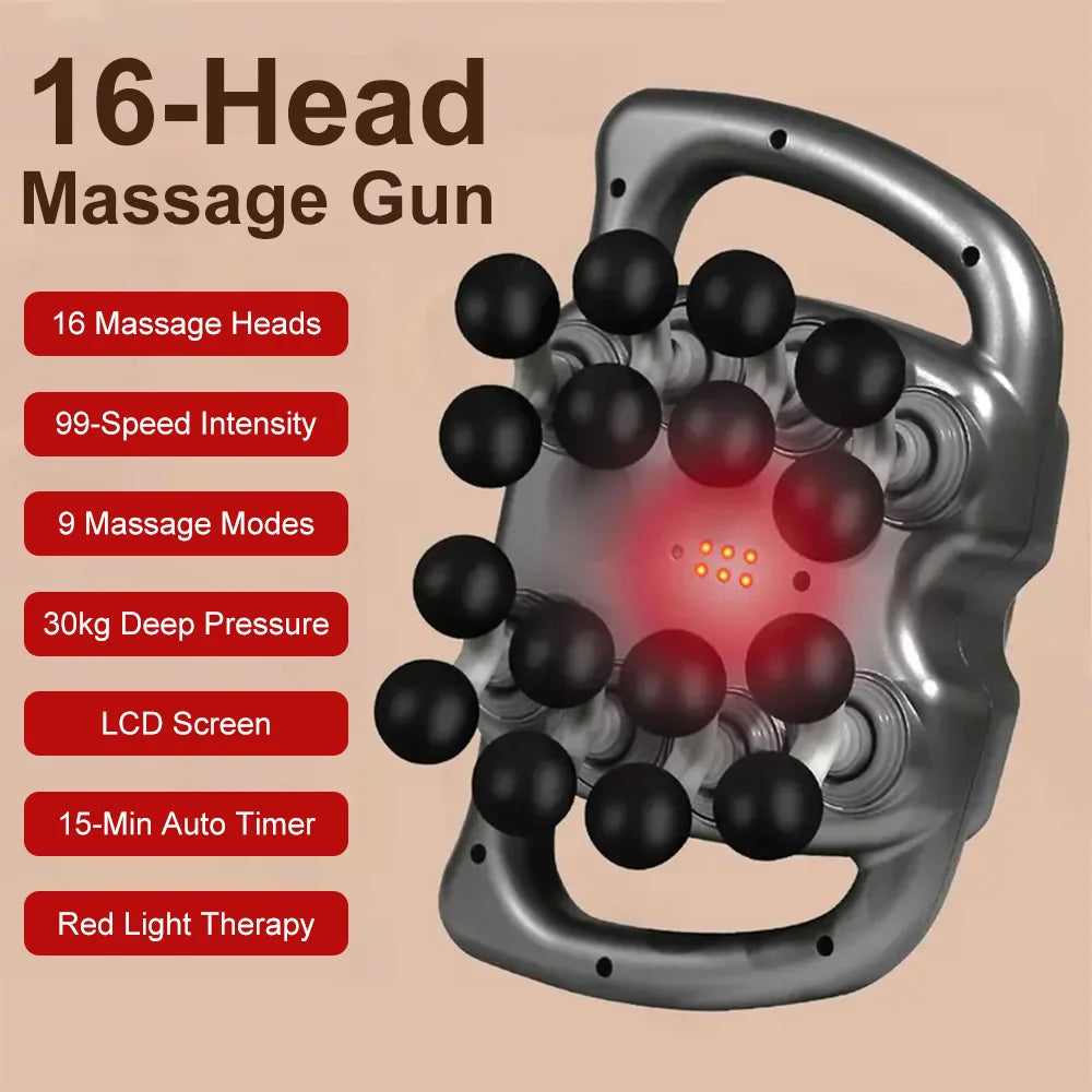 16-Head High-Frequency Fascia Massager