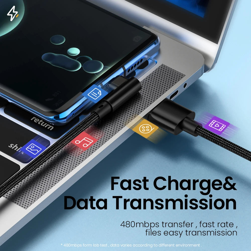 40W 90-Degree USB-C Fast Charger