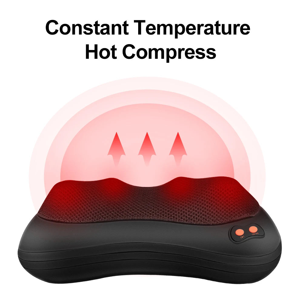 3-Speed Heating Neck Massage Pillow