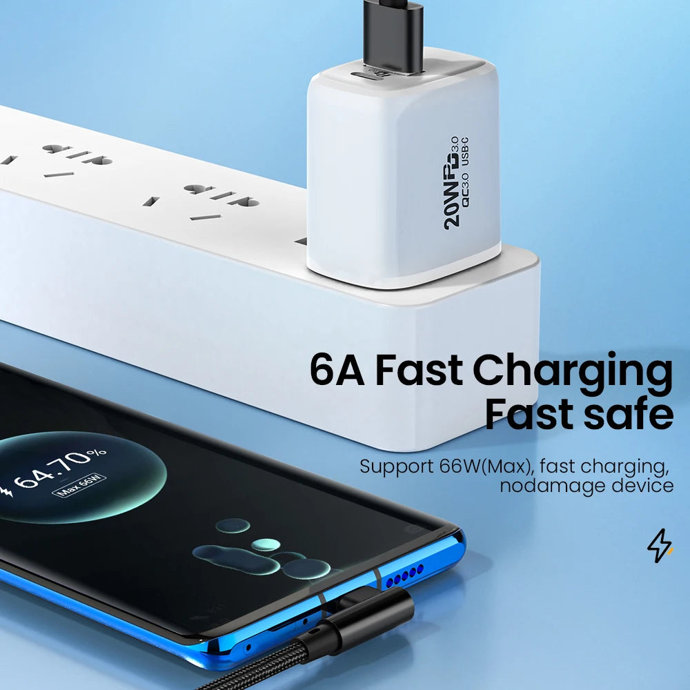 40W 90-Degree USB-C Fast Charger