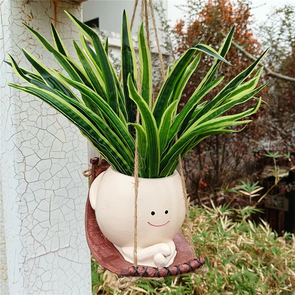 Face Swing Hanging Hammock Planter