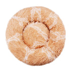 Plush Round Donut Pet Bed