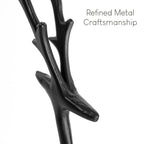 Black Alloy Modern Reindeer Statues
