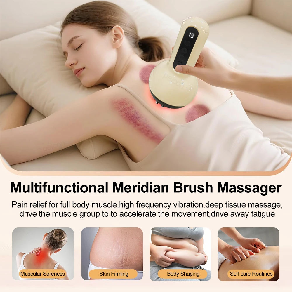 Cordless Electric Meridian Cupping Massager