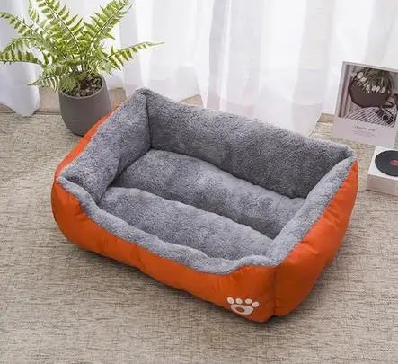 Candy-Colored Plush Pet Nest Bed
