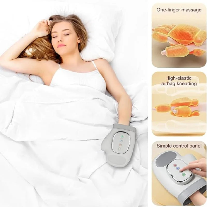 Cordless Heat Compression Hand Massager