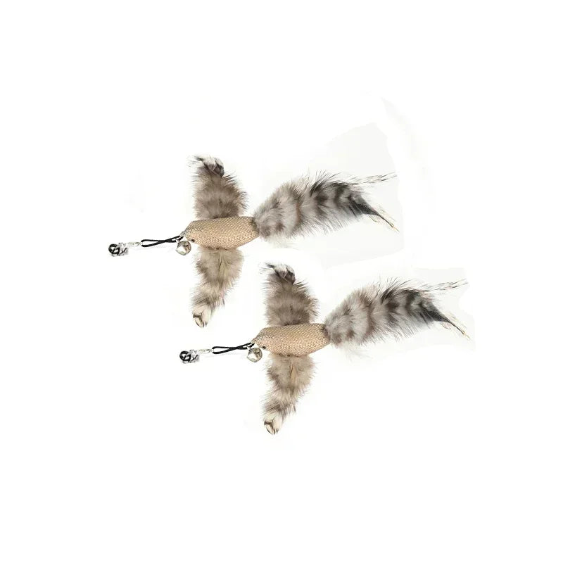Feather Wand Cat Teaser Toy