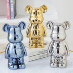 Ceramic Teddy Bear Sculpture Decor