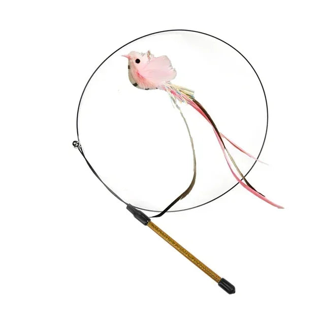 Feather Wand Cat Teaser Toy