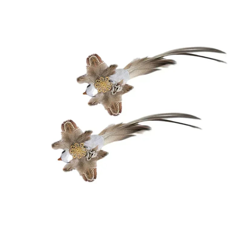 Feather Wand Cat Teaser Toy