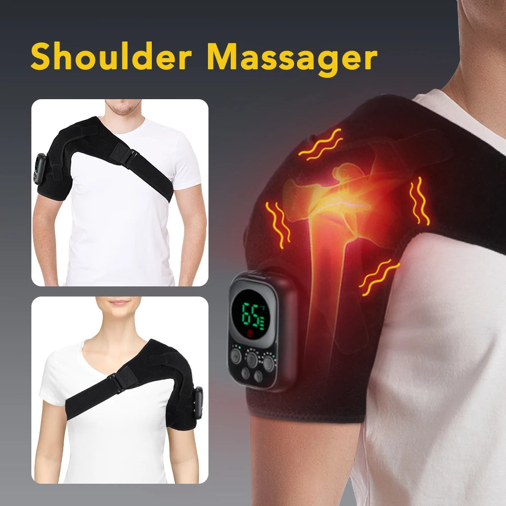 Heating Vibration Shoulder Massager Brace