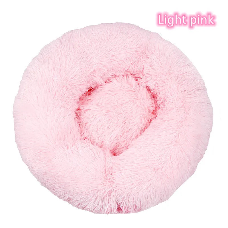 Soft Plush Donut Cat Bed