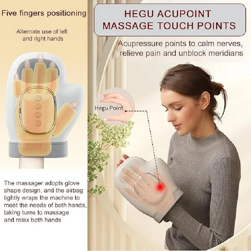 Cordless Heat Compression Hand Massager