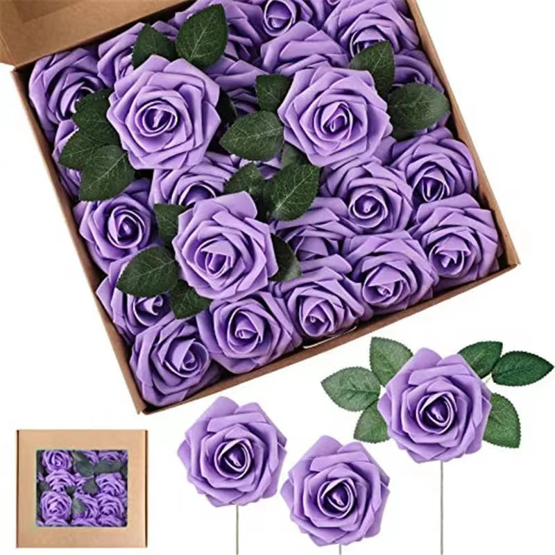 Realistic Foam Rose Artificial Flowers