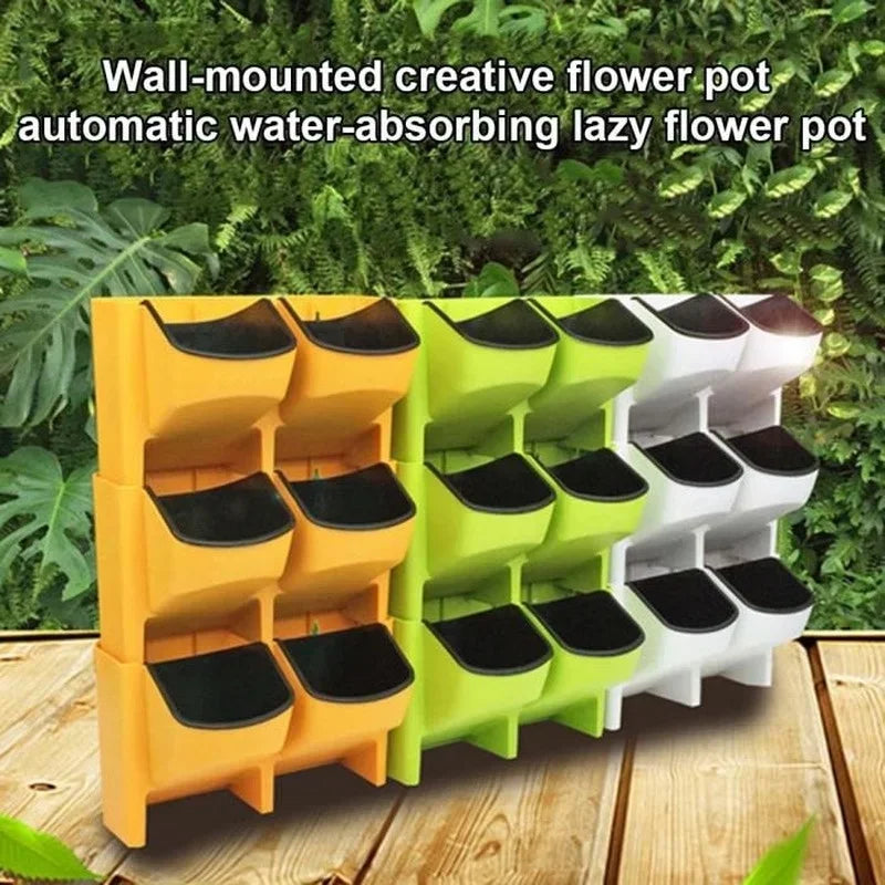 Modular Stackable Wall Planter System