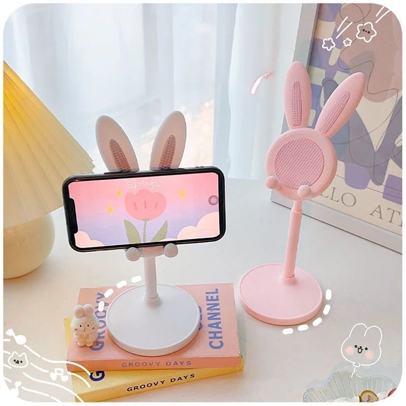 Cute Adjustable Rabbit Phone Stand