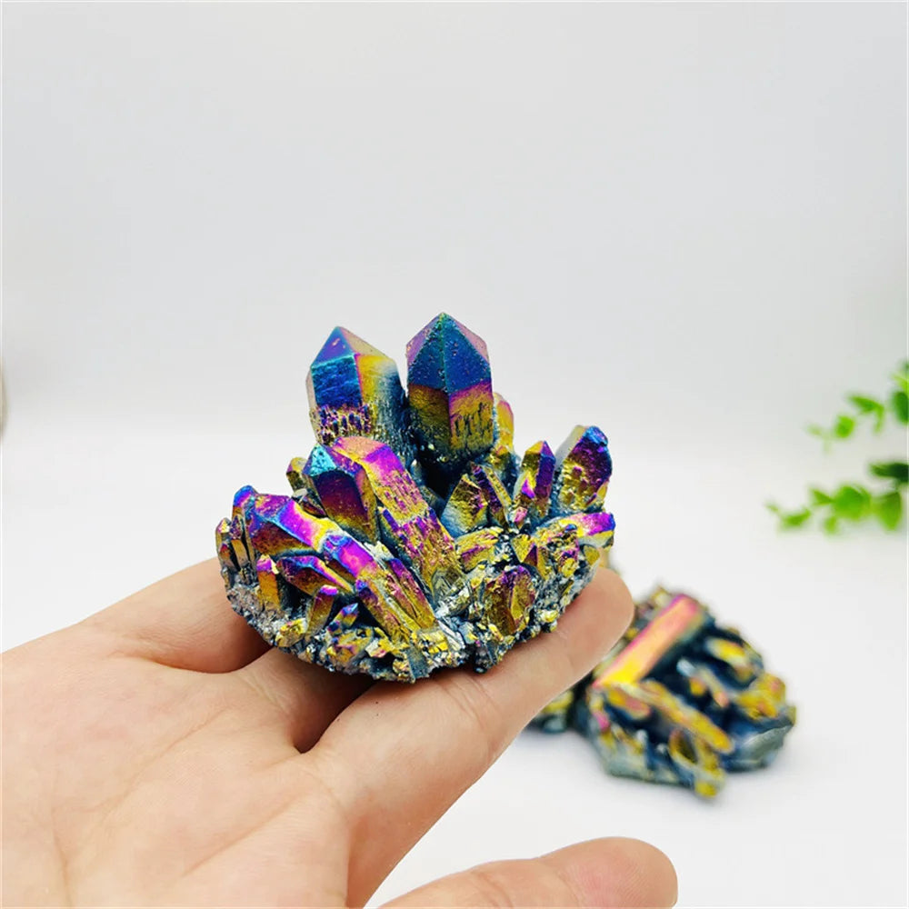 Rainbow Titanium Coated Quartz Crystal