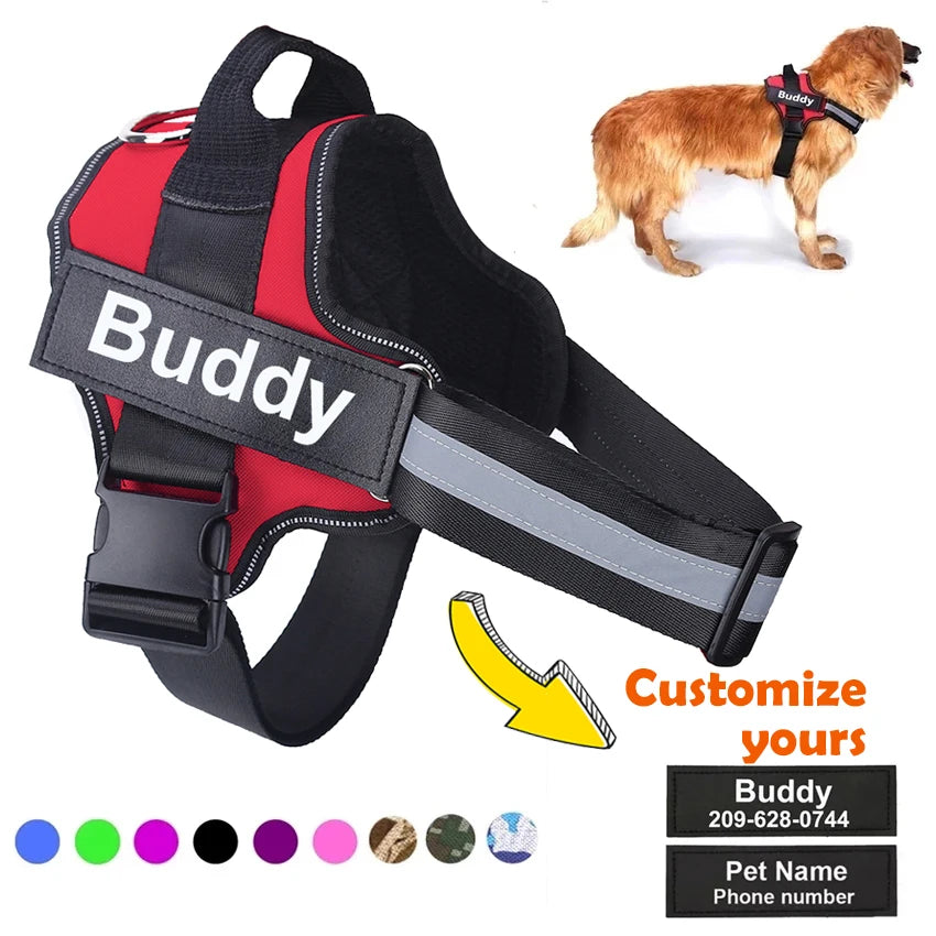 No-Pull Reflective Dog Walking Harness