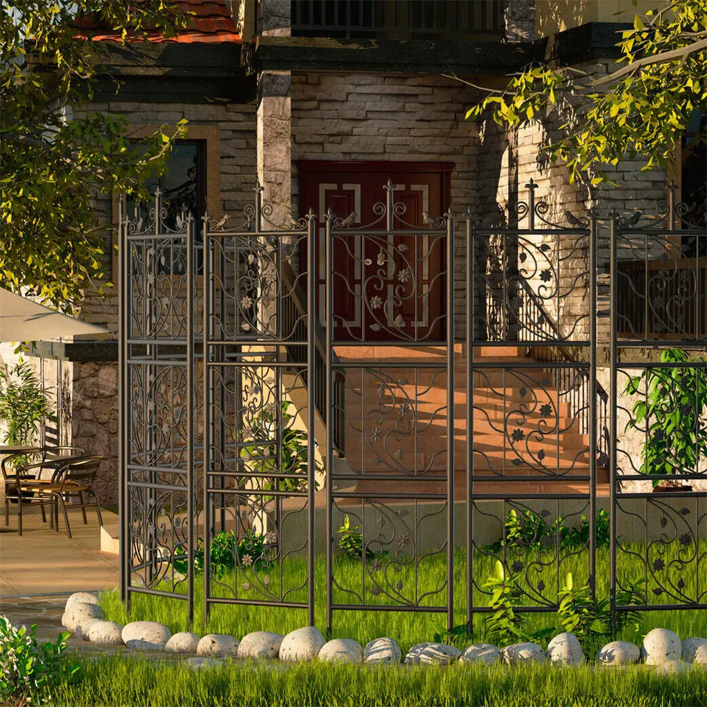 Tall Black Metal Climbing Trellis