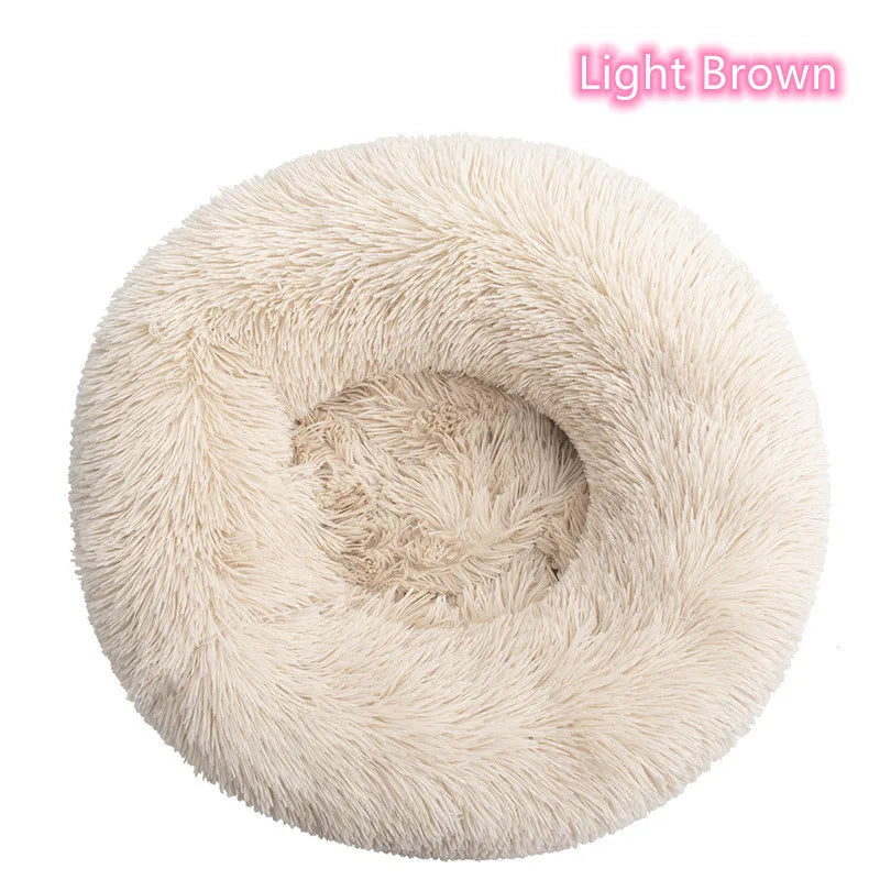 Soft Plush Donut Cat Bed