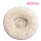 Soft Plush Donut Cat Bed