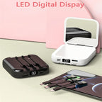 Power Bank with Built-in Makeup Mirror