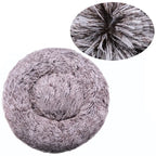 Plush Round Donut Pet Bed