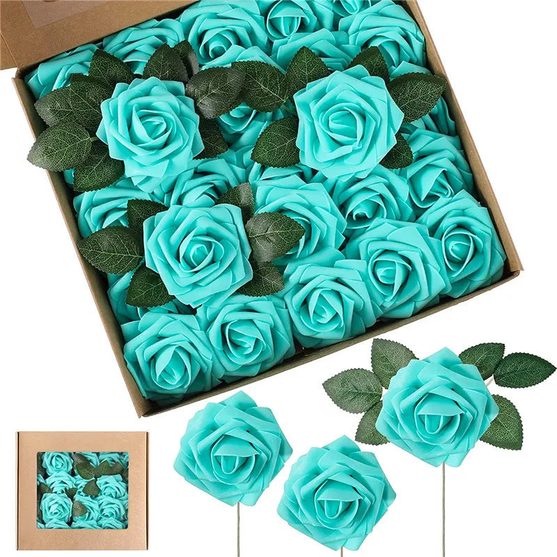 Realistic Foam Rose Artificial Flowers