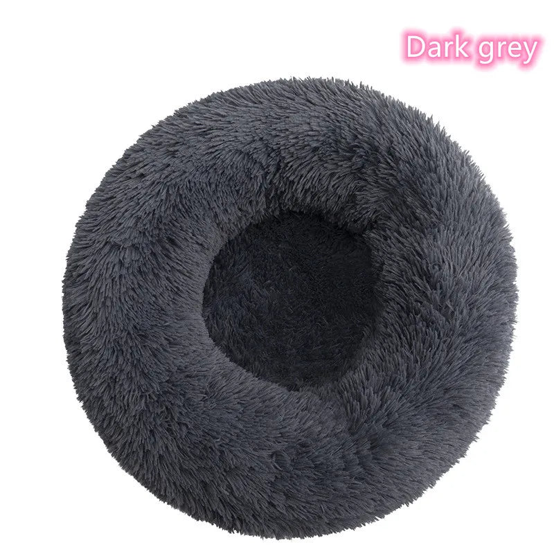 Soft Plush Donut Cat Bed