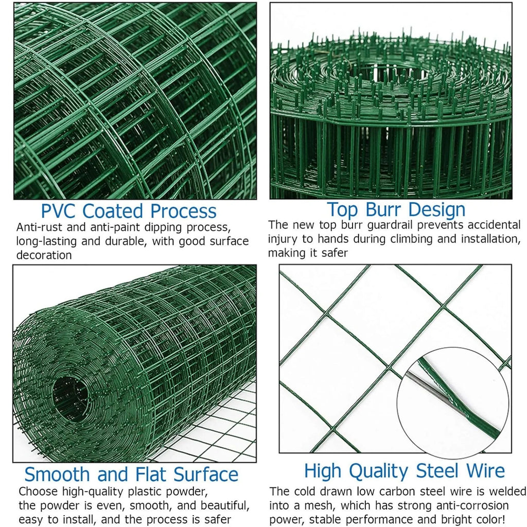 PVC Coated Green Garden Mesh