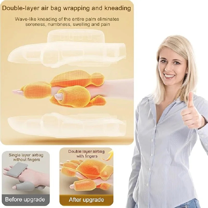 Cordless Heat Compression Hand Massager
