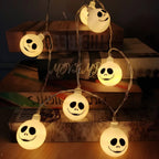 Battery-Operated Halloween Ghost String Lights