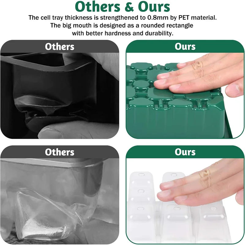 12-Cell Plant Propagators with Lids