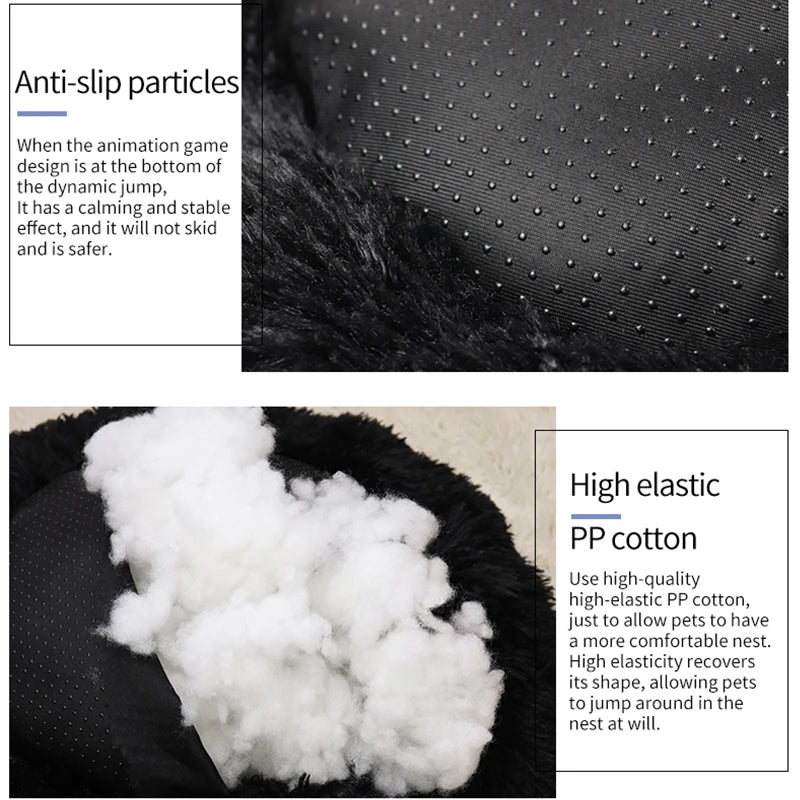 Soft Plush Donut Cat Bed