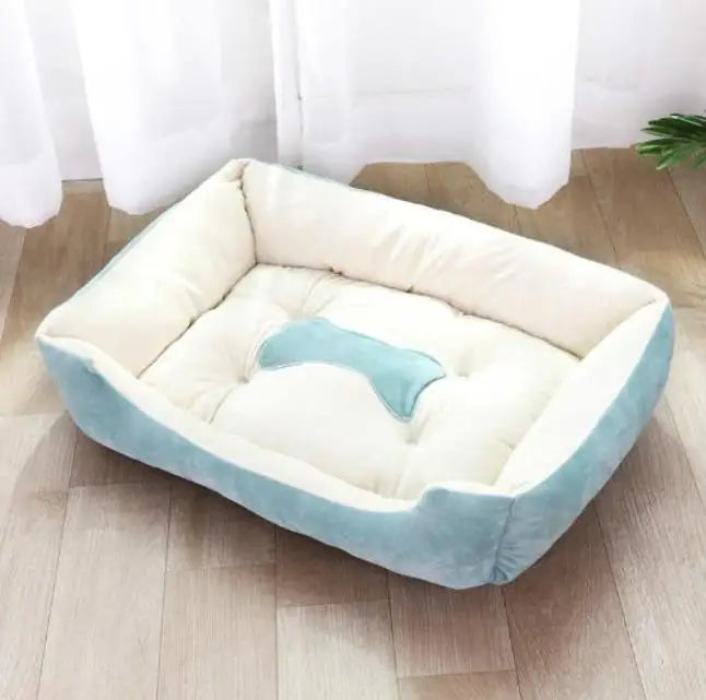 Candy-Colored Plush Pet Nest Bed
