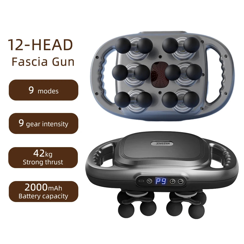 12-Head High-Frequency Fascia Massager