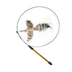 Feather Wand Cat Teaser Toy