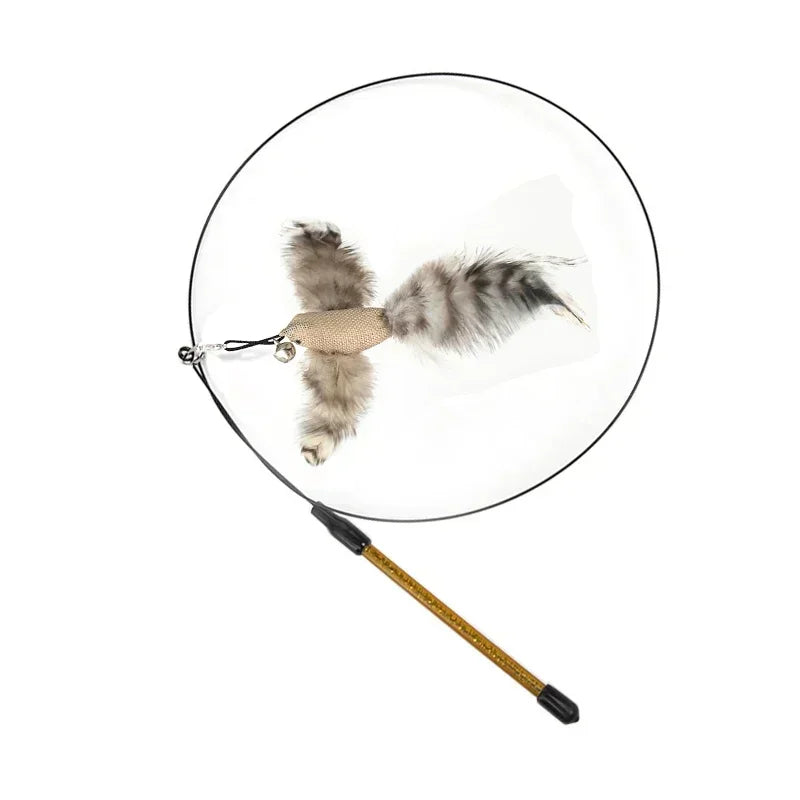 Feather Wand Cat Teaser Toy