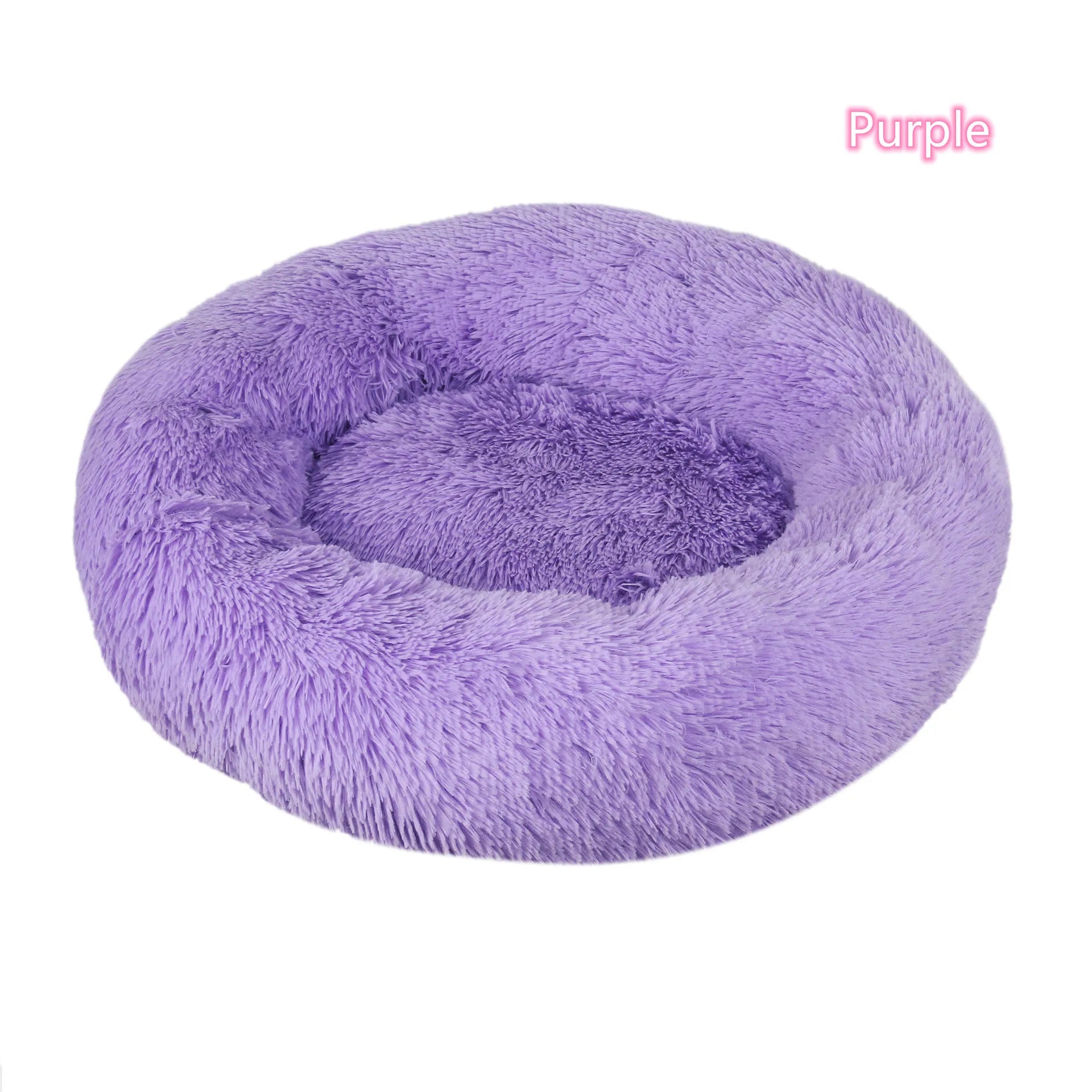 Soft Plush Donut Cat Bed