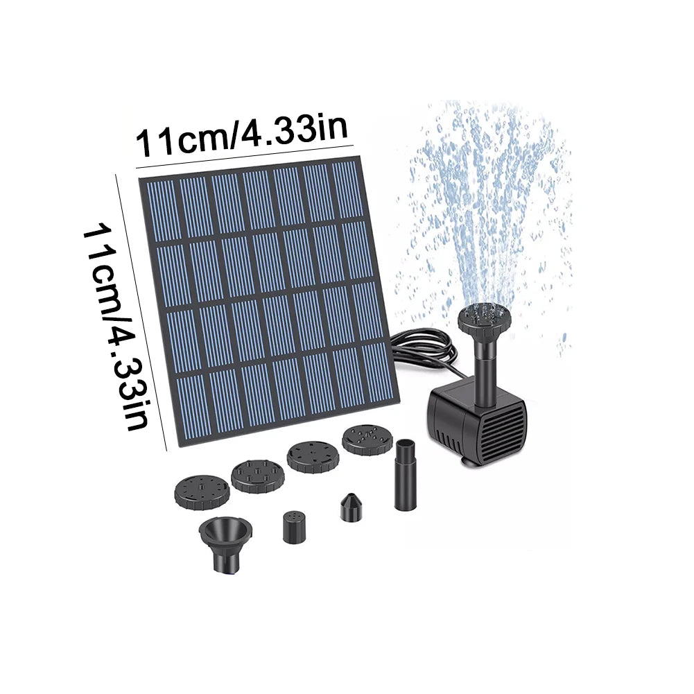 Solar Powered Water Fountain Pump