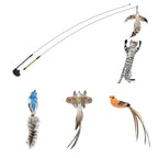 Feather Wand Cat Teaser Toy