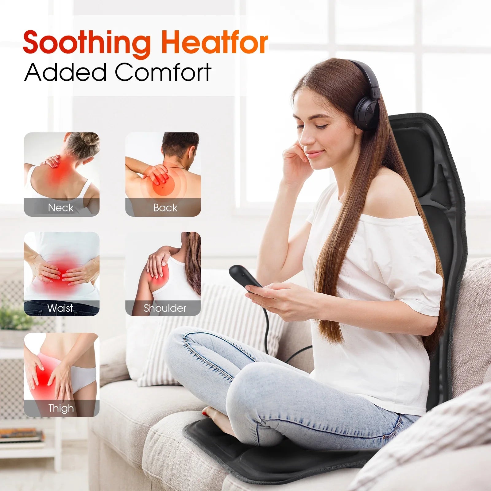 Infrared Heating Full-Body Massage Cushion