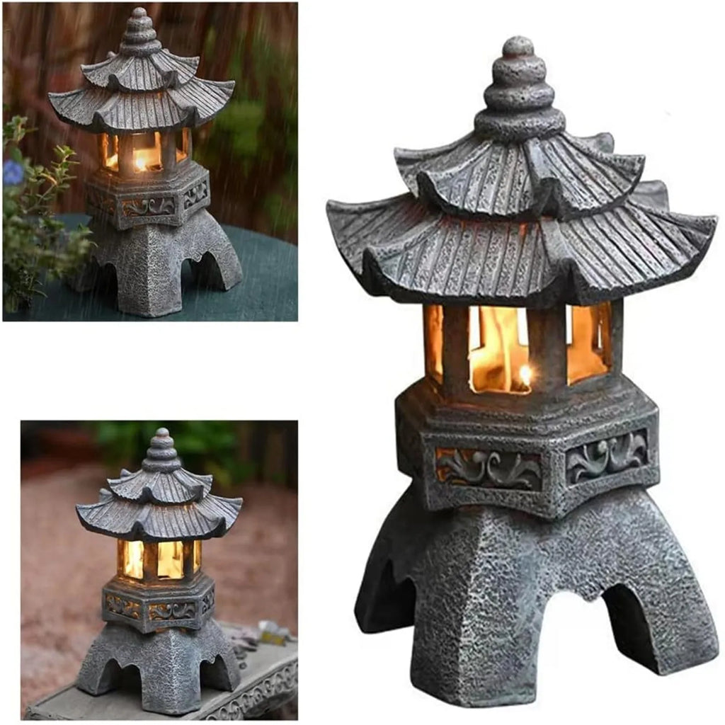 Solar Pagoda Tower Garden Lantern