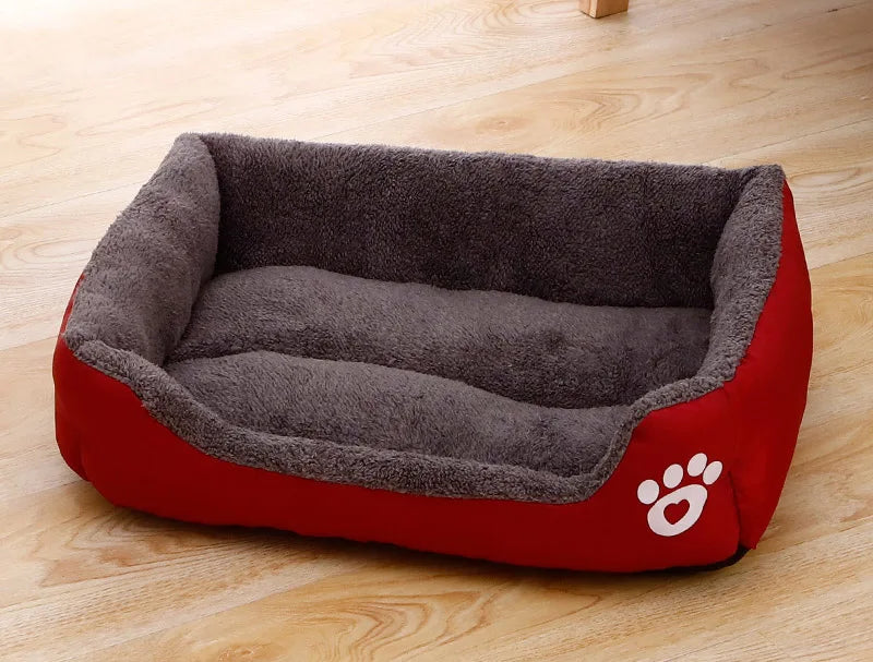 Candy-Colored Plush Pet Nest Bed