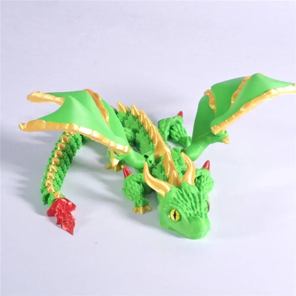 Multi-Jointed Articulated Crystal Dragon