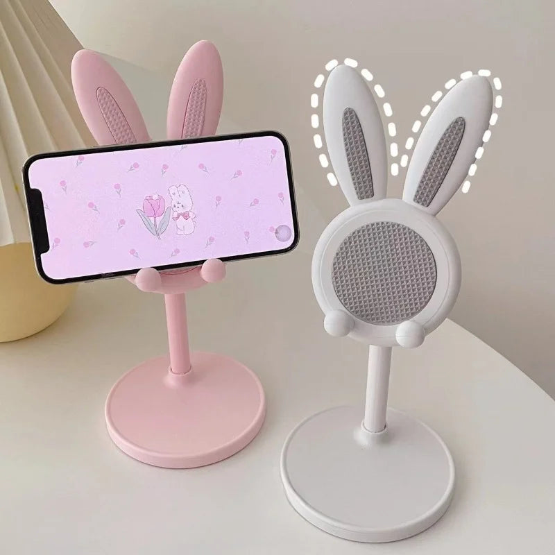 Cute Adjustable Rabbit Phone Stand
