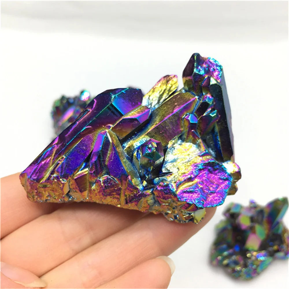 Rainbow Titanium Coated Quartz Crystal