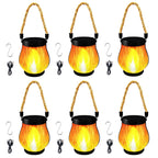 Solar Powered Hanging Flame Lantern