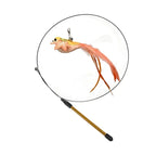 Feather Wand Cat Teaser Toy